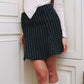 Blair Pinstripe Wool Skirt